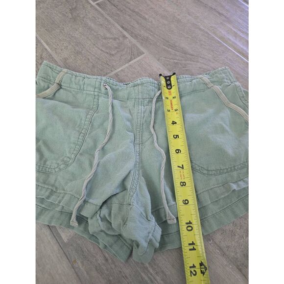 Altar'd State Shorts Linen Blend Beach Shorty Green Size Medium Y2K - Picture 3 of 6